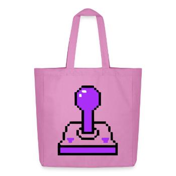 Arcade Joystick Retro Konsole - Midweight recycelter Stoffbeutel von Stanley/Stella - Pink - Vorne