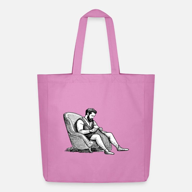 Stricken Wikinger - Midweight recycelter Stoffbeutel von Stanley/Stella - Pink