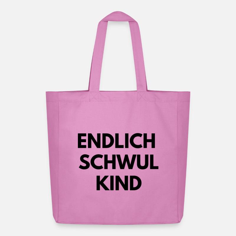 Endlich Schwul Kind - Midweight recycelter Stoffbeutel von Stanley/Stella - Pink