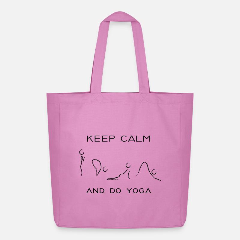 keep calm and do yoga - Midweight recycelter Stoffbeutel von Stanley/Stella - Pink