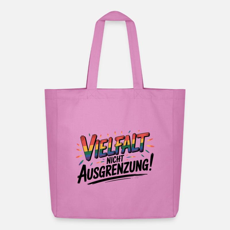Vielfalt statt Ausgrenzung - Cool Pride Logo - Midweight recycelter Stoffbeutel von Stanley/Stella - Pink