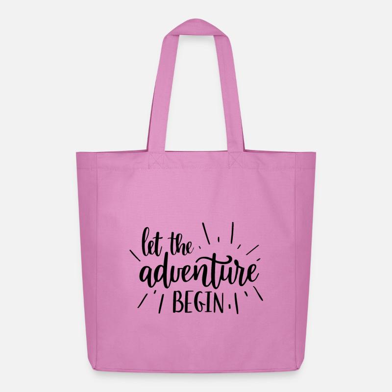Abenteuerbeginner Motivdesign - Midweight recycelter Stoffbeutel von Stanley/Stella - Pink