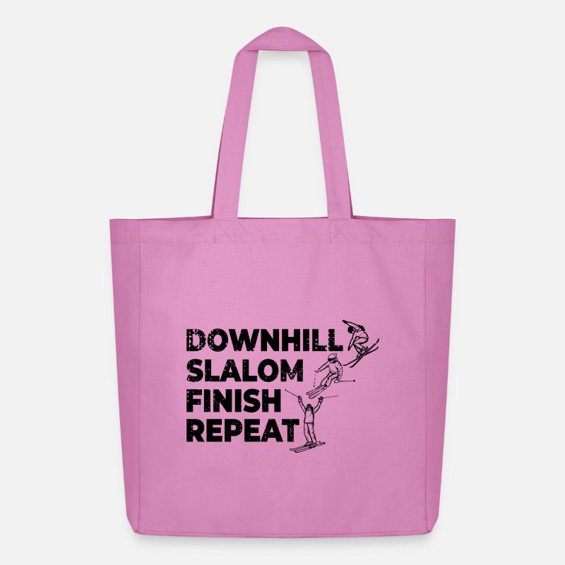 Downhill Slalom Finish Repeat - Midweight recycelter Stoffbeutel von Stanley/Stella - Pink