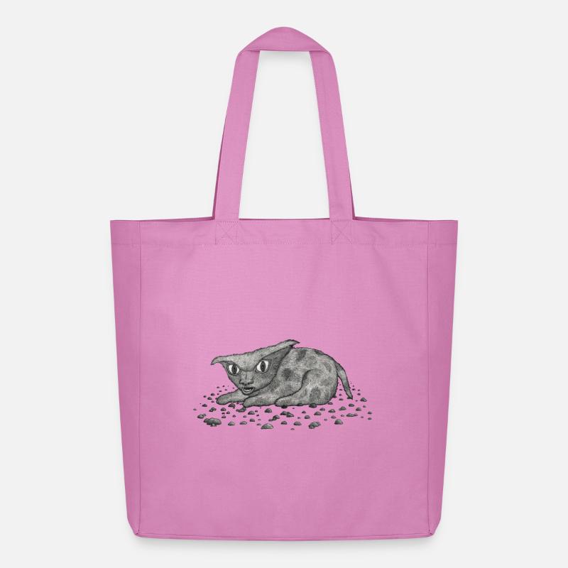 Grim Cat - Midweight recycelter Stoffbeutel von Stanley/Stella - Pink