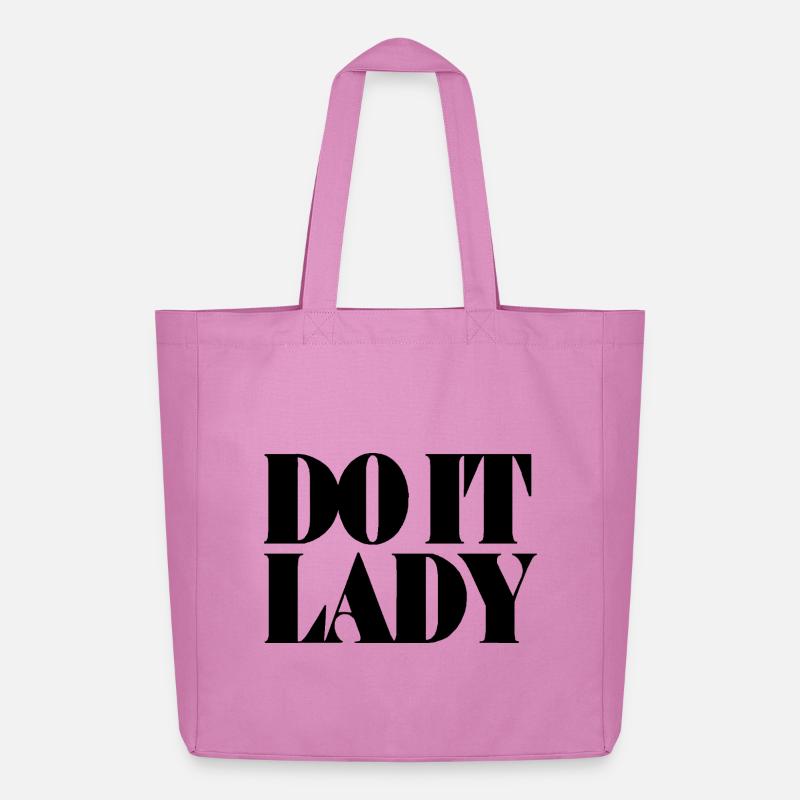 do it lady - schwarz - Midweight recycelter Stoffbeutel von Stanley/Stella - Pink