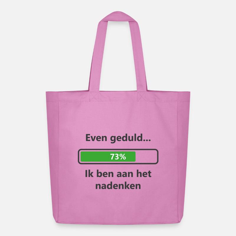 Geduldig... Ich denke nach - Midweight recycelter Stoffbeutel von Stanley/Stella - Pink