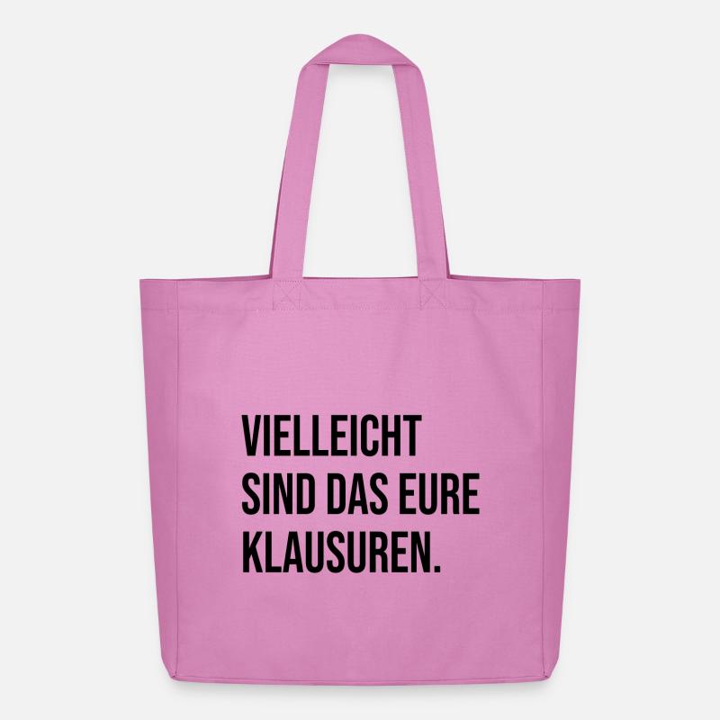 Vielleicht sind das eure Klausuren - Midweight recycelter Stoffbeutel von Stanley/Stella - Pink