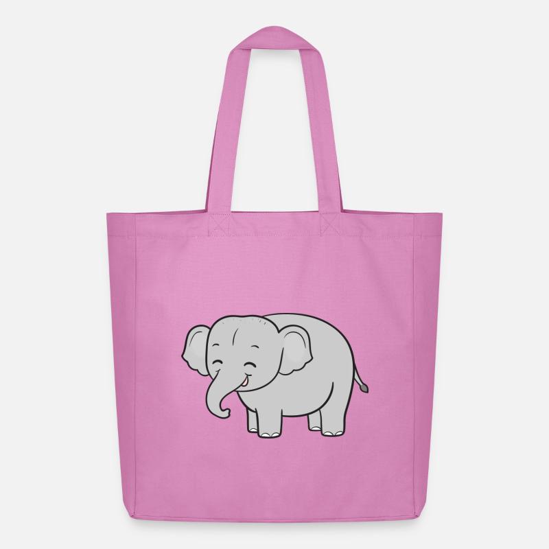 Elefant Elefanten - Midweight recycelter Stoffbeutel von Stanley/Stella - Pink