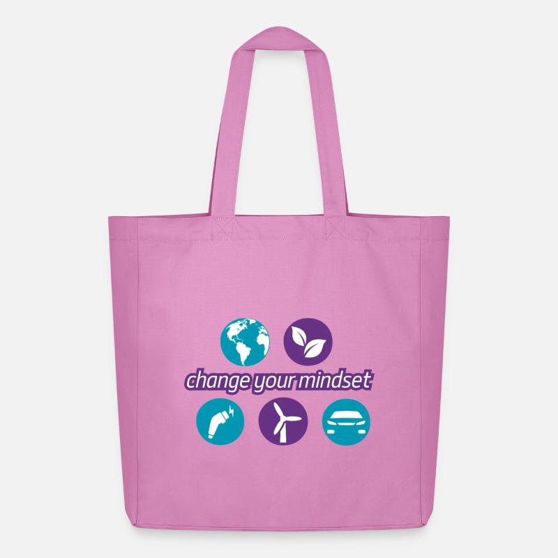 Change_your_mindset - Midweight recycelter Stoffbeutel von Stanley/Stella - Pink