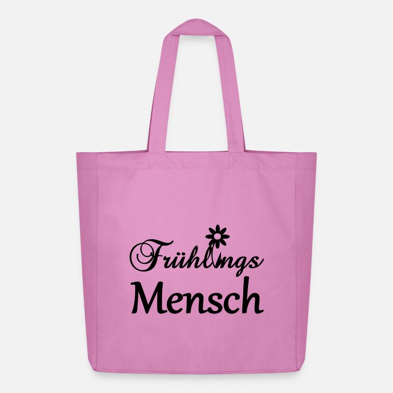 Frühlingsmensch Geschenk - Midweight recycelter Stoffbeutel von Stanley/Stella - Pink