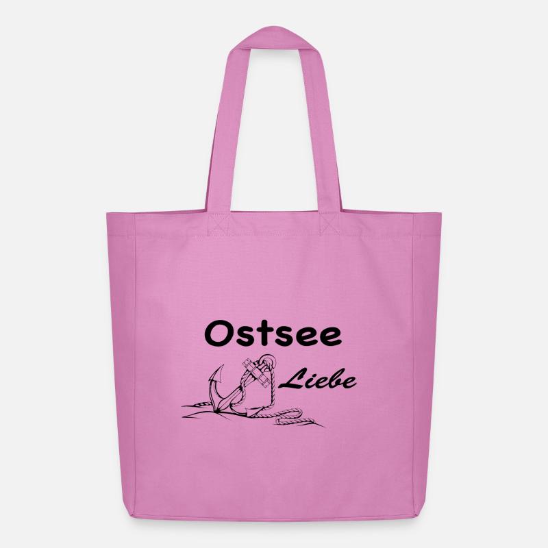 Ostsee Liebe - Midweight recycelter Stoffbeutel von Stanley/Stella - Pink