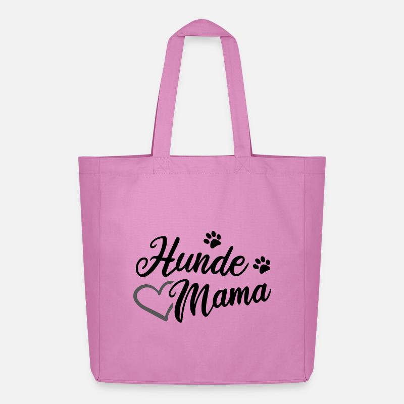 Hunde Mama - Midweight recycelter Stoffbeutel von Stanley/Stella - Pink