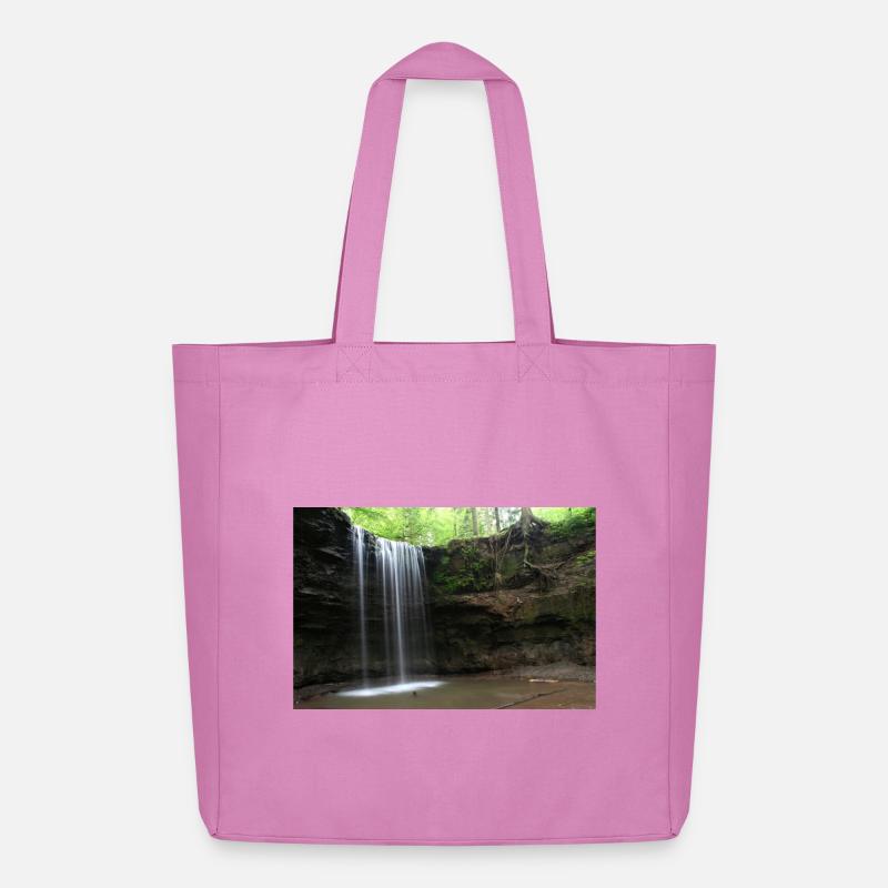 WASSERFALL HÖRSCHBACH BEI MURRHARDT - Midweight recycelter Stoffbeutel von Stanley/Stella - Pink