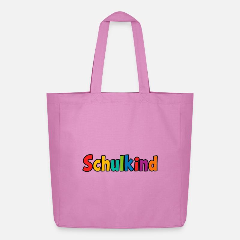 Schulkind bunt - Midweight recycelter Stoffbeutel von Stanley/Stella - Pink