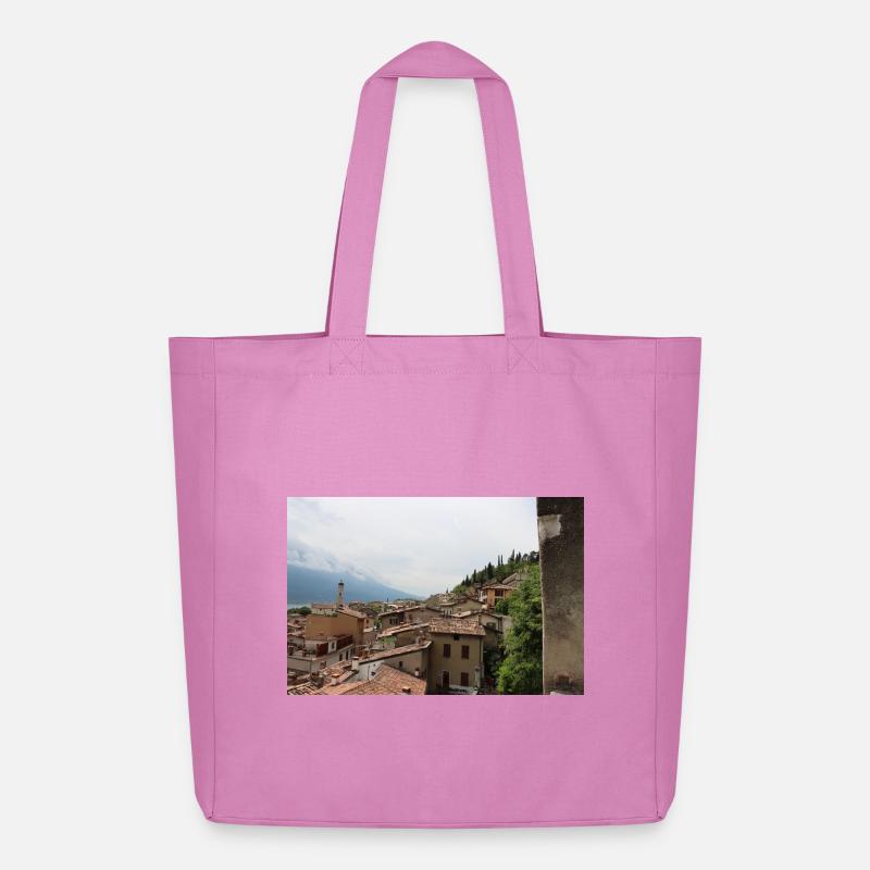 Blick auf Limone - Midweight recycelter Stoffbeutel von Stanley/Stella - Pink