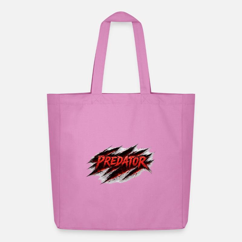 Predator Scratch Retro Style - Midweight Recycled Tote Bag by Stanley/Stella - pink