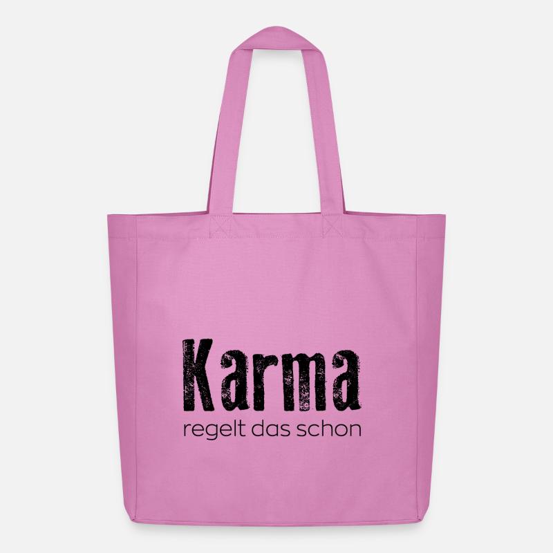 Karma regelt das schon - Midweight recycelter Stoffbeutel von Stanley/Stella - Pink