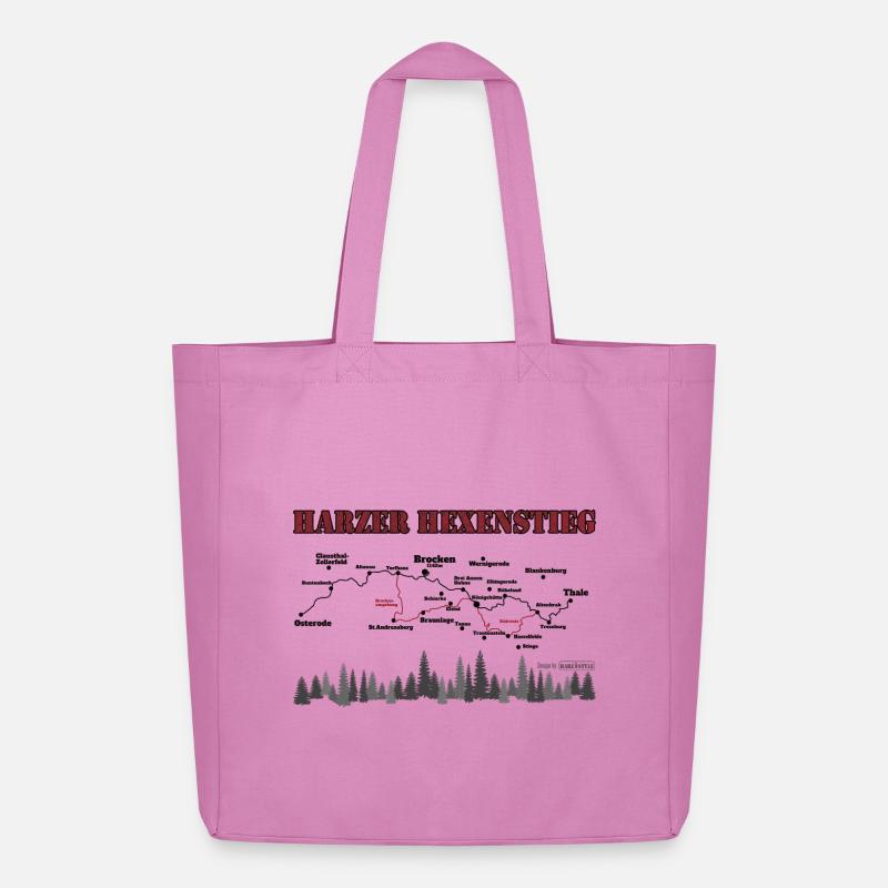 Harzer Hexenstieg - Midweight recycelter Stoffbeutel von Stanley/Stella - Pink