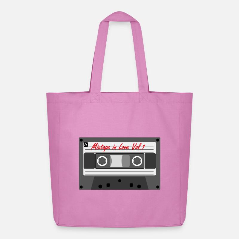 Mixtape in Love Vol.1 - Midweight recycelter Stoffbeutel von Stanley/Stella - Pink