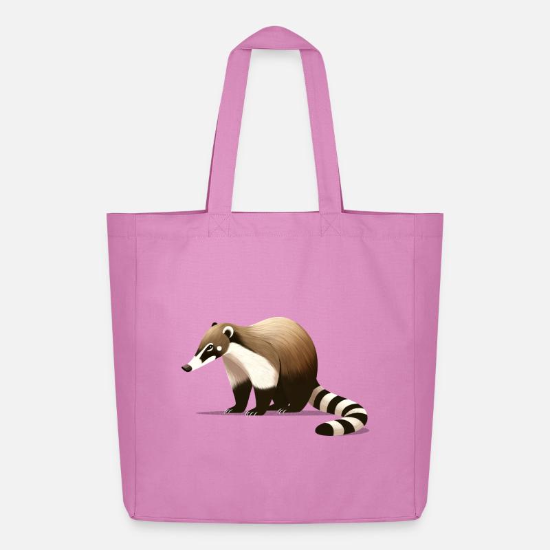 Nasenbär - Midweight recycelter Stoffbeutel von Stanley/Stella - Pink