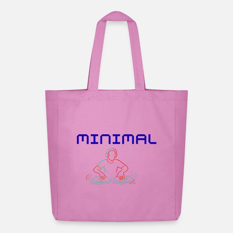 Minimal Beat - Midweight recycelter Stoffbeutel von Stanley/Stella - Pink