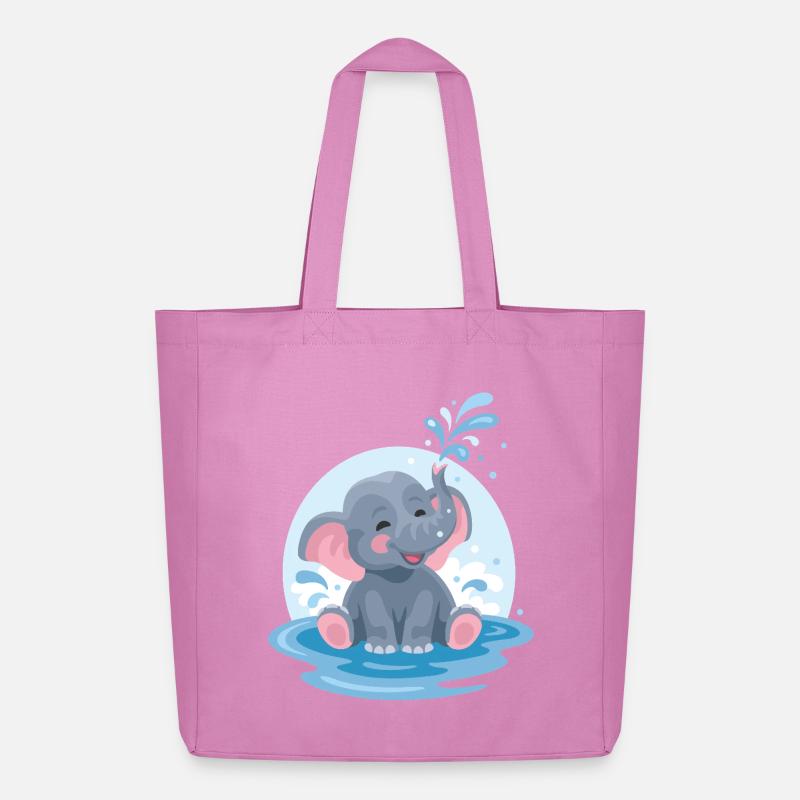 Kleiner Elefant - Midweight recycelter Stoffbeutel von Stanley/Stella - Pink