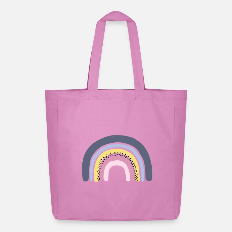 Regenbogen pastell - Midweight recycelter Stoffbeutel von Stanley/Stella - Pink