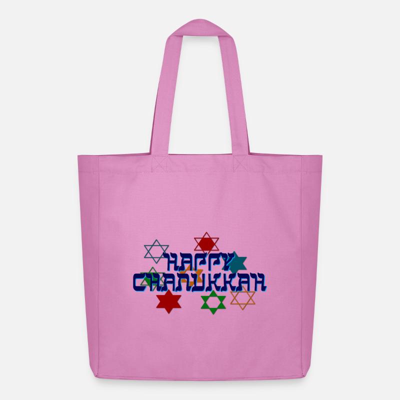 Joyeux Hanoukka - Tote bag Stanley/Stella Midweight recyclé - rose