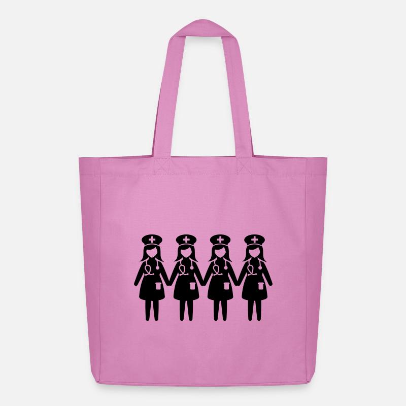 Krankenschwester Team - Midweight recycelter Stoffbeutel von Stanley/Stella - Pink