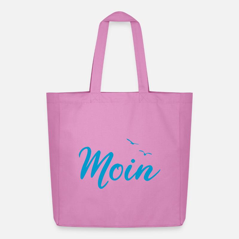 Moin - Spruch Design Geschenk - Midweight recycelter Stoffbeutel von Stanley/Stella - Pink