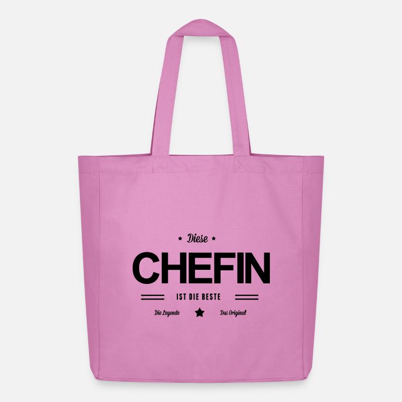 Beste Chefin - Midweight recycelter Stoffbeutel von Stanley/Stella - Pink
