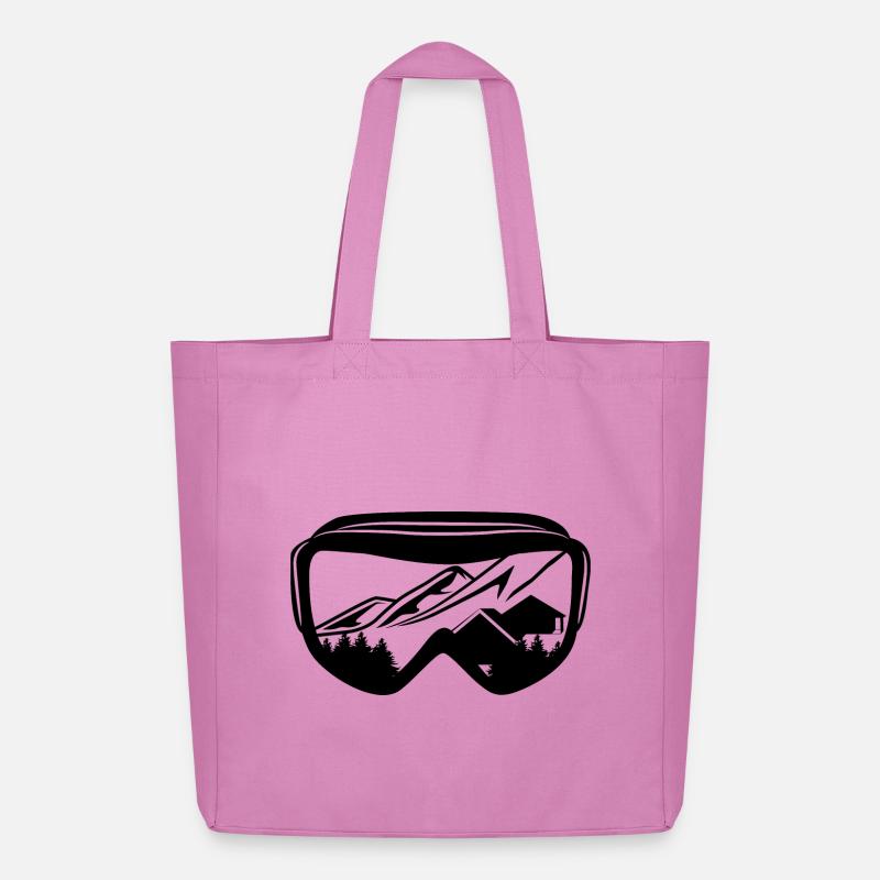 Snowboard Brille - Midweight recycelter Stoffbeutel von Stanley/Stella - Pink