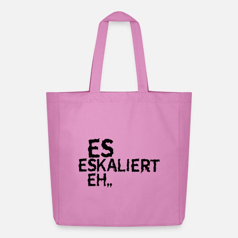 Es Eskaliert eh... - Midweight recycelter Stoffbeutel von Stanley/Stella - Pink