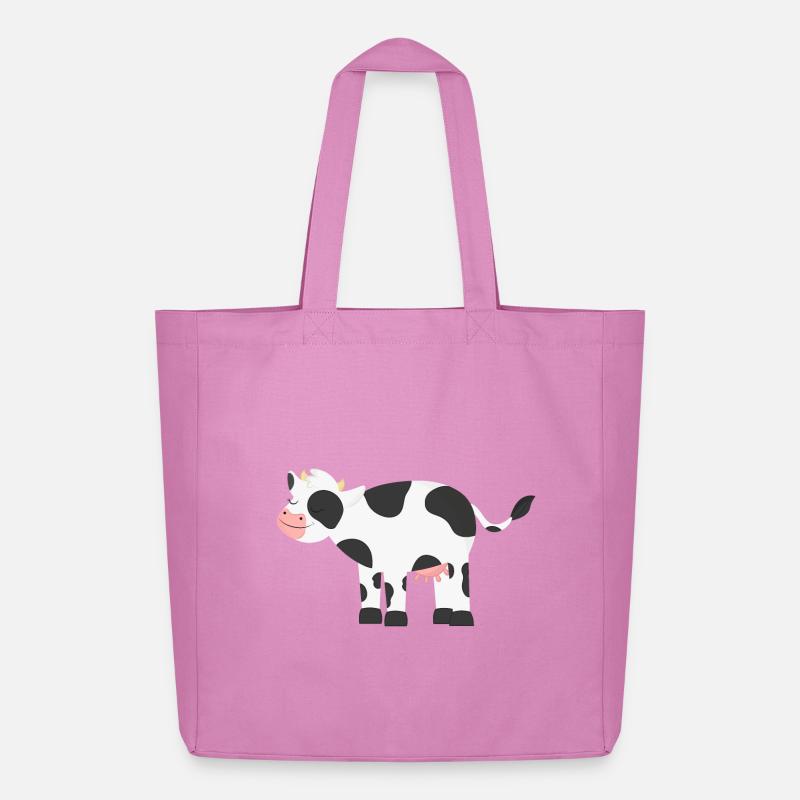 Kuh Kühe - Midweight recycelter Stoffbeutel von Stanley/Stella - Pink