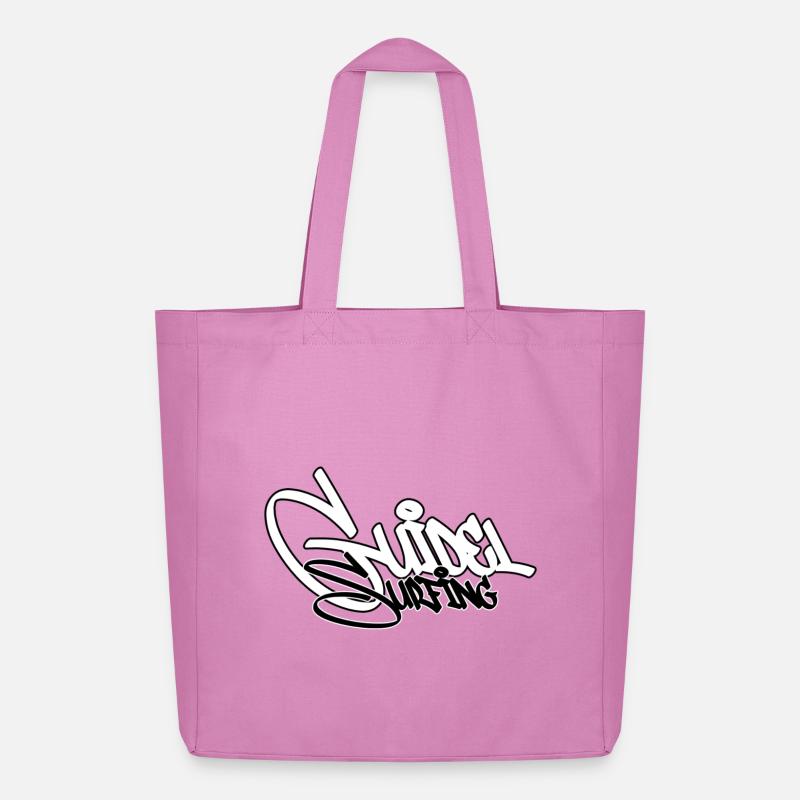 Surfen Graffiti Schwarz - Midweight recycelter Stoffbeutel von Stanley/Stella - Pink
