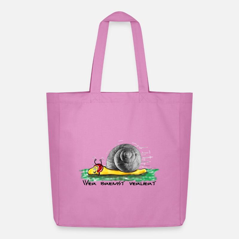 Wer bremst verliert - Midweight recycelter Stoffbeutel von Stanley/Stella - Pink