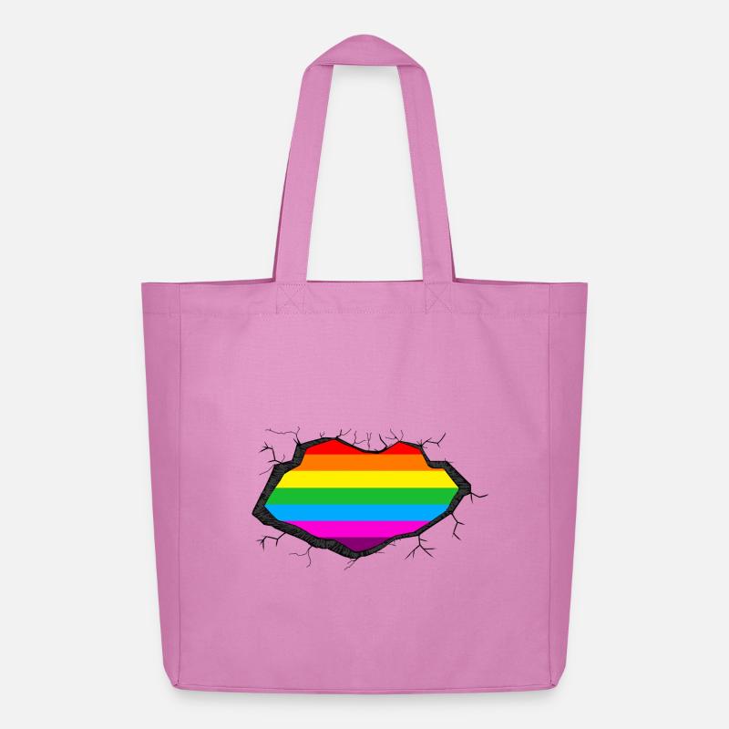 Regenbogen in Mir - Midweight recycelter Stoffbeutel von Stanley/Stella - Pink
