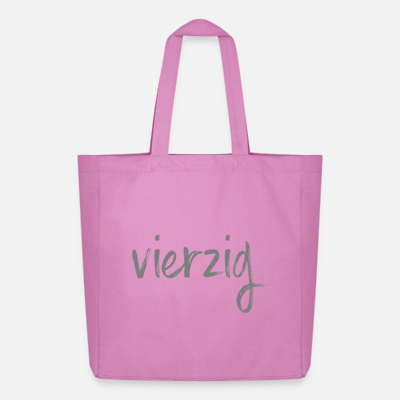40 vierzig 40. Geburtstag Geschenk - Midweight recycelter Stoffbeutel von Stanley/Stella - Pink