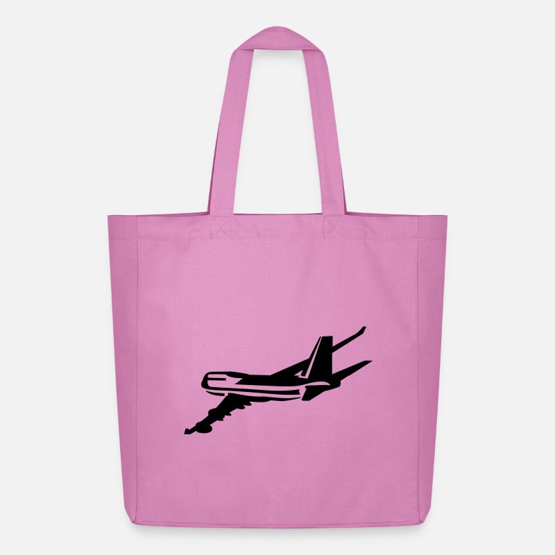 Passagierflugzeug - Midweight recycelter Stoffbeutel von Stanley/Stella - Pink