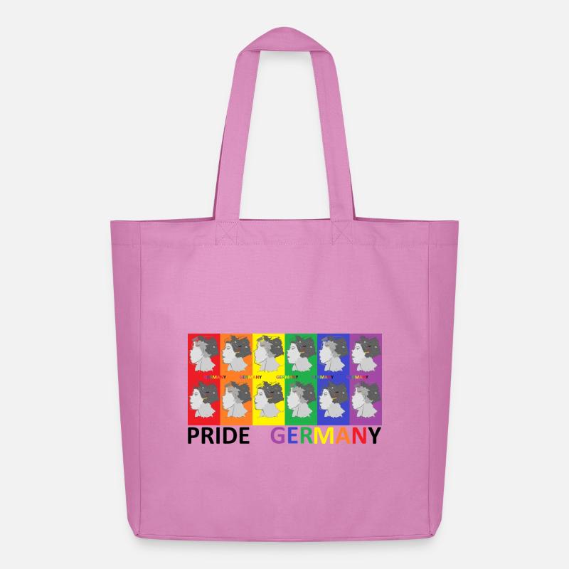 Farbenfrohe Pride Deutschland Illustration - Midweight recycelter Stoffbeutel von Stanley/Stella - Pink