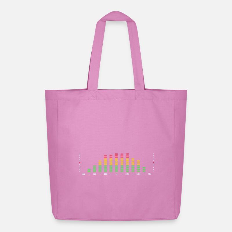 Rainbow Equalizer Pulse - Midweight recycelter Stoffbeutel von Stanley/Stella - Pink