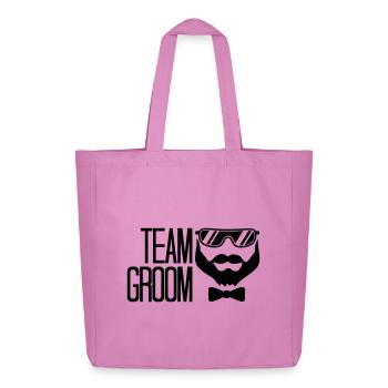 cool sunglasses celebrate groom rings team junggese - Midweight Recycled Tote Bag by Stanley/Stella - pink - Front