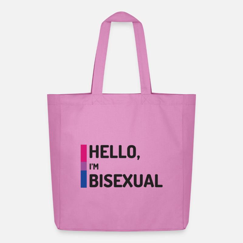 Hallo, ich bin bisexuell - Midweight recycelter Stoffbeutel von Stanley/Stella - Pink