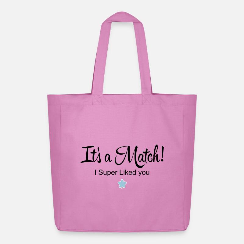 Es ist ein Match! Ich mochte dich super - Midweight recycelter Stoffbeutel von Stanley/Stella - Pink