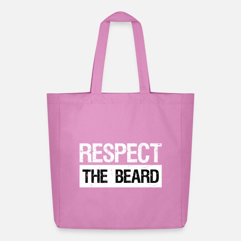 Respect The Beard - Midweight recycelter Stoffbeutel von Stanley/Stella - Pink