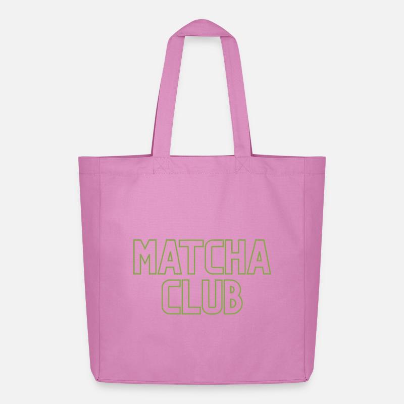 Matcha Club Logo - Midweight recycelter Stoffbeutel von Stanley/Stella - Pink