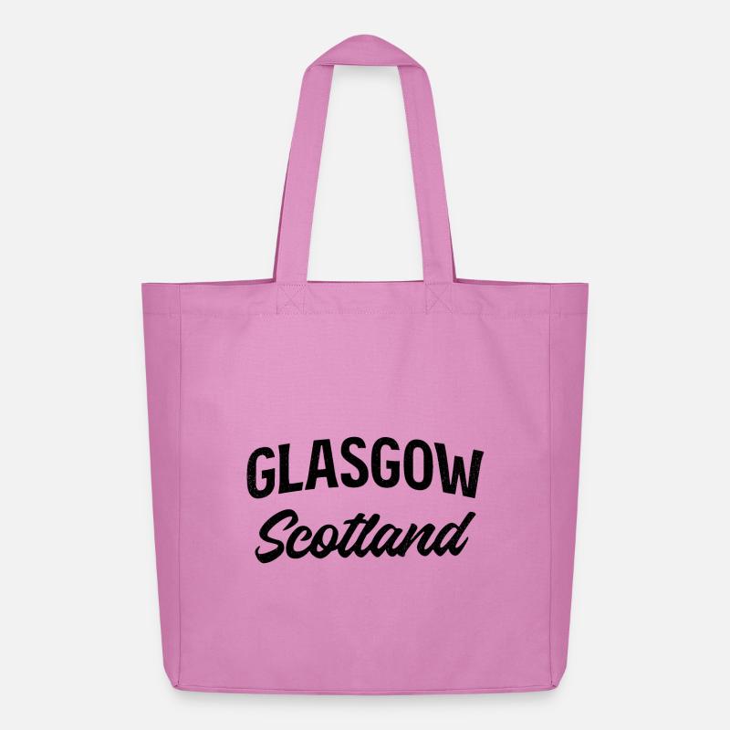 Glasgow Schottland - Midweight recycelter Stoffbeutel von Stanley/Stella - Pink