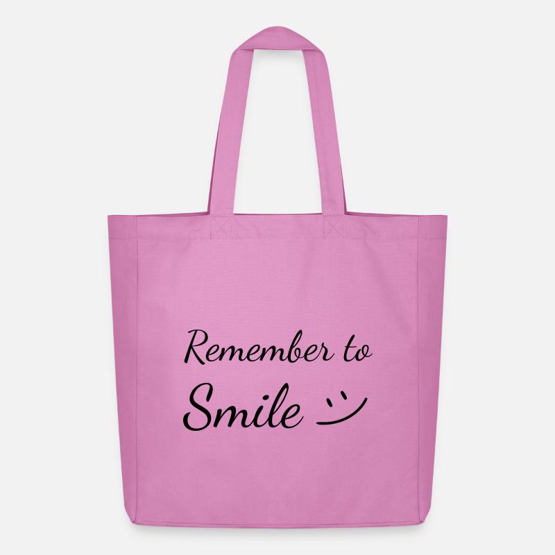 Remember to Smile - Midweight recycelter Stoffbeutel von Stanley/Stella - Pink