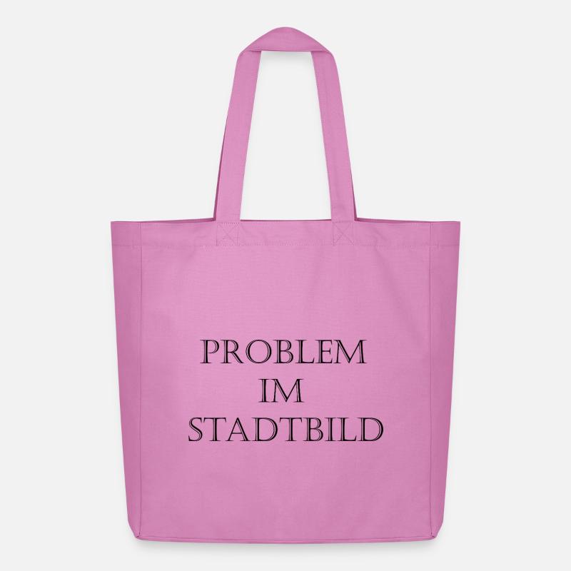 Problem im Stadtbild Typo - Midweight recycelter Stoffbeutel von Stanley/Stella - Pink