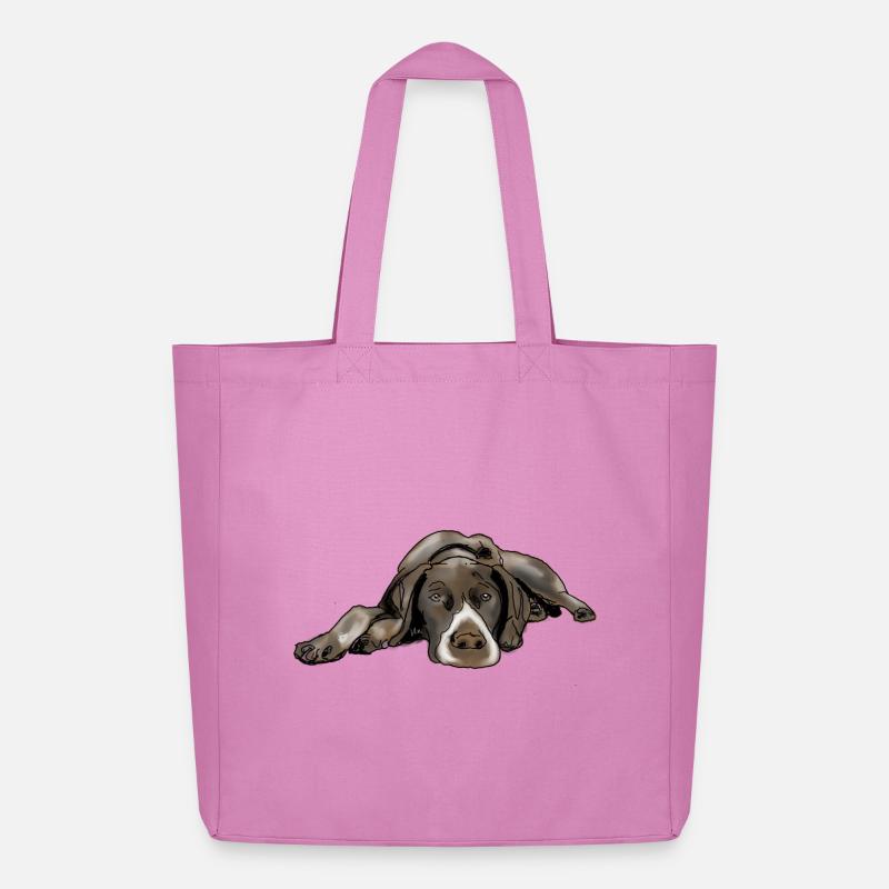 Pointer Deutsch Kurzhaar - Midweight recycelter Stoffbeutel von Stanley/Stella - Pink